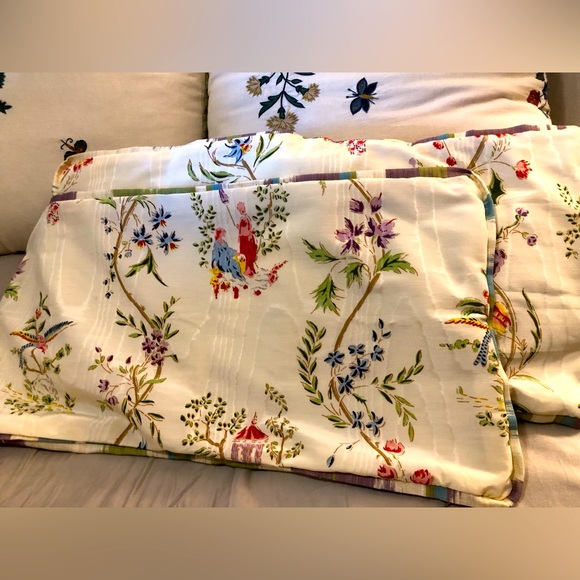brunschwig & fils Other - Brunschwig & Fils pair of oblong French toile moire pillow covers